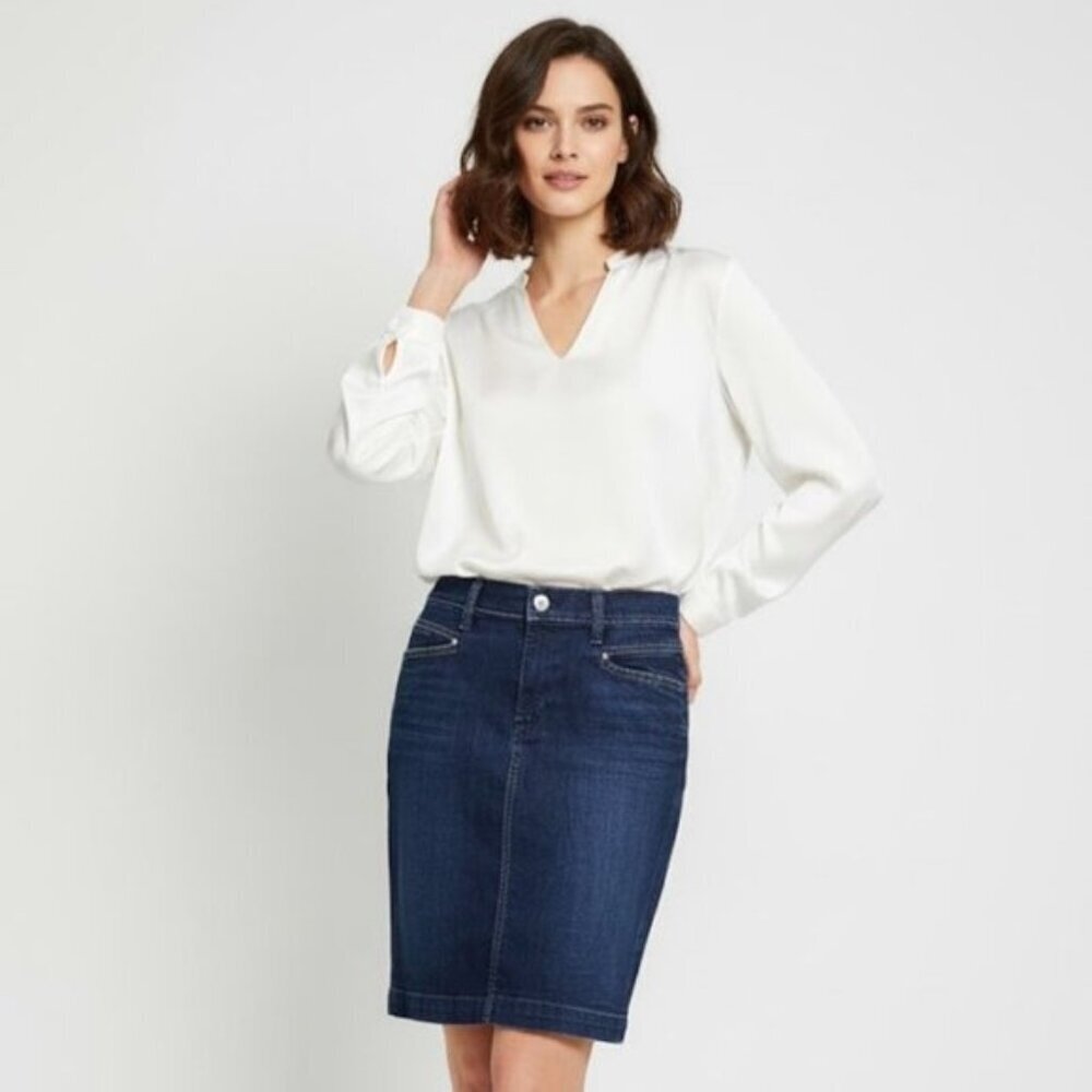 Citizens of Humanity Dark Wash Blue Denim Women's Pencil Skirt Size 27